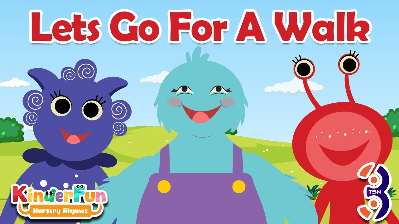 Let's Go For A Walk Outside | Educational Videos | Walk Education Planning for Kids | Kinderfun Kids