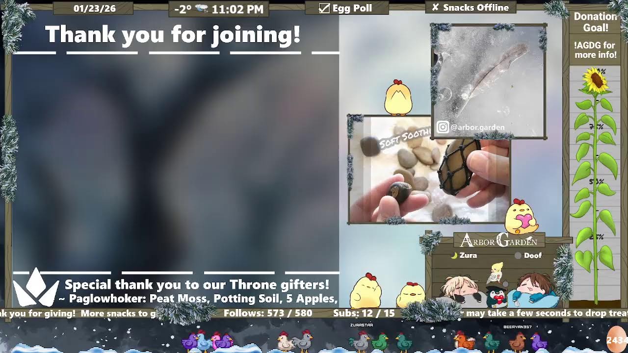 Chicken Coop Livestream! ~ Welcome to the Garden! ~ Under Construction, New to YT Streaming!