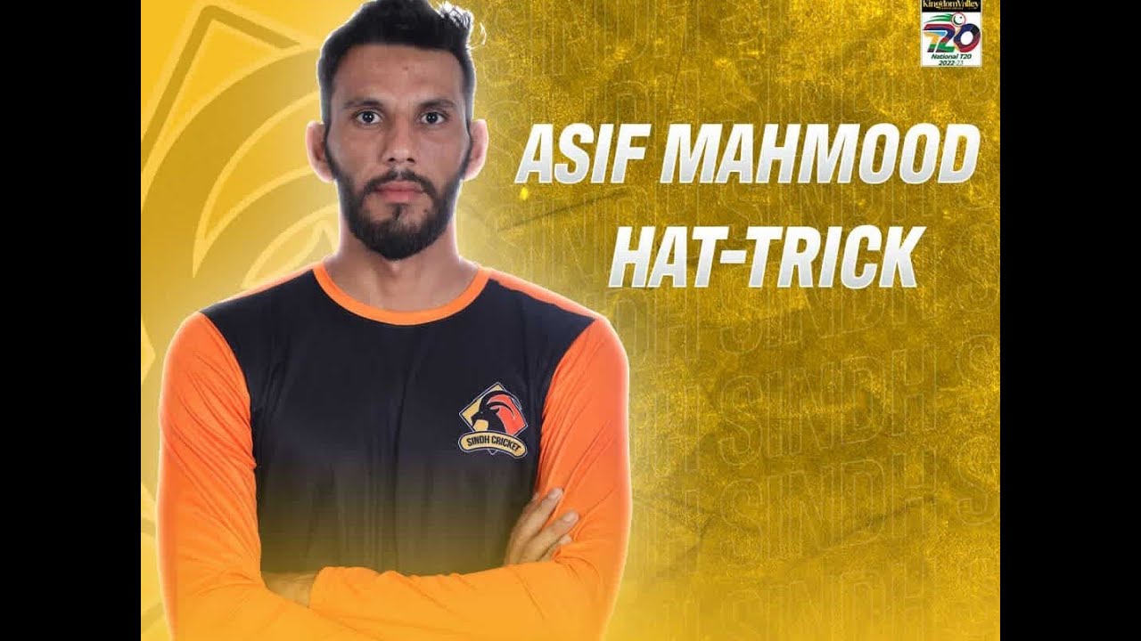 KPvSINDH - T20 hat-trick For Asif Mehmood 2022 - National T20