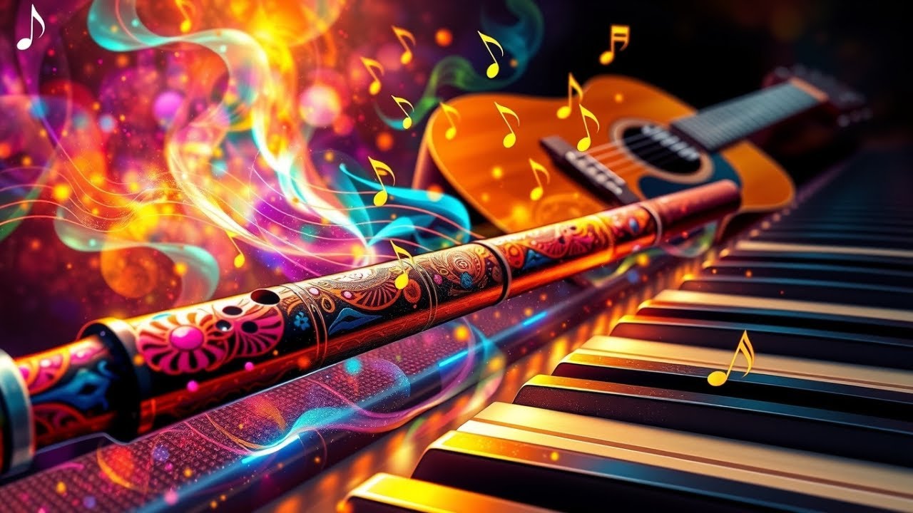 🎶Música de flauta, piano y guitarra, crea un ambiente relajante✨ creates a relaxing environment 💫