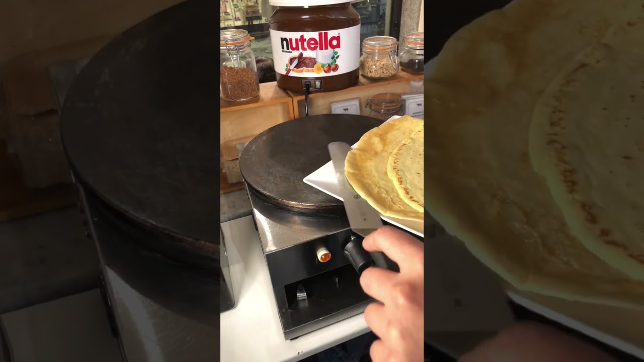 CR&Ecirc;PE WITH GELATO!!🤤🍨 #atwork #shorts #crepes #gelato #baristalife #asmrfood