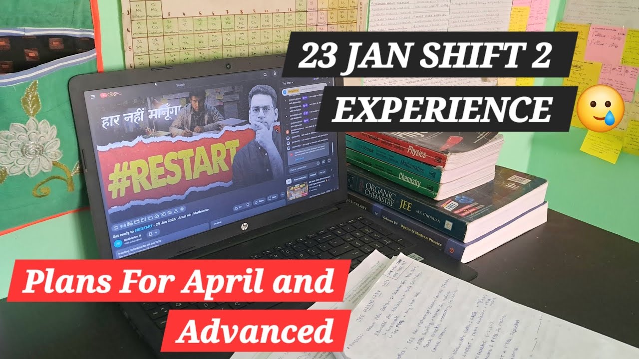 23 Jan Shift 2 Experience | Future Plans | JEE 2026 Dropper | Unfiltered With Yu