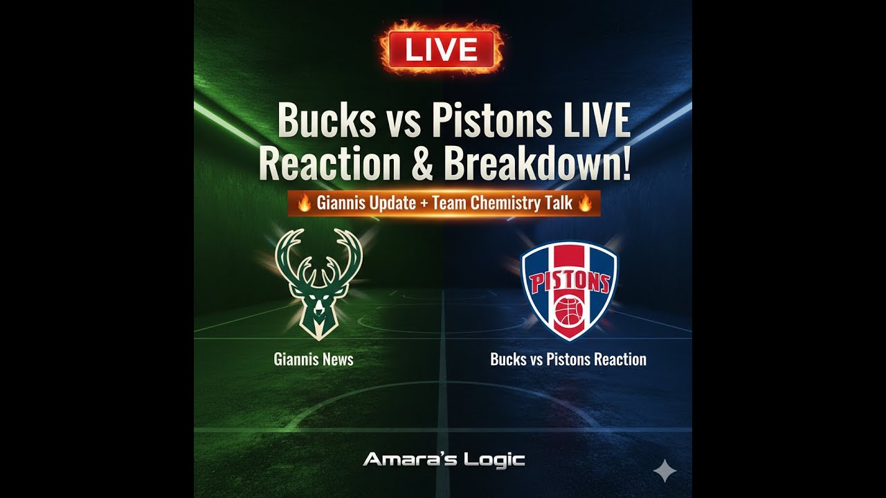 🚨 Giannis Shakes Things Up? Bucks vs Pistons LIVE Discussion + Hot Takes! 🏀