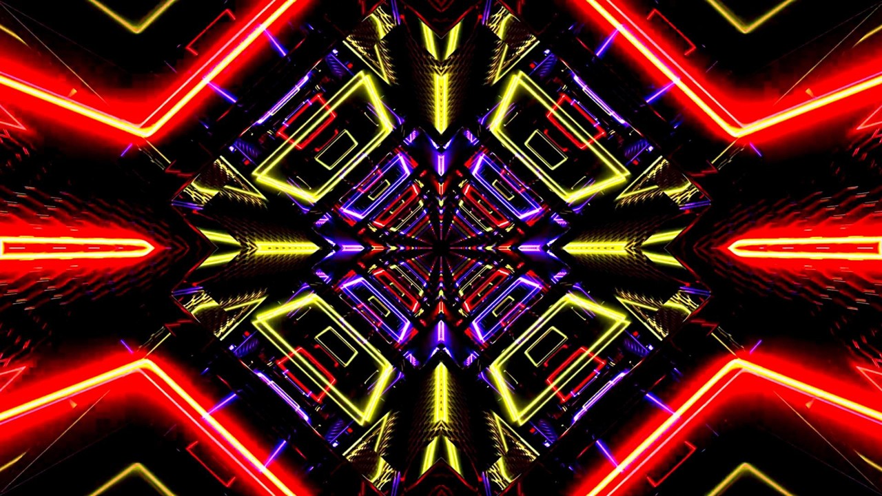 🔷 Заставка 4K – Неоновое Измерение – Футуристический VJ Loop (Без Звука)