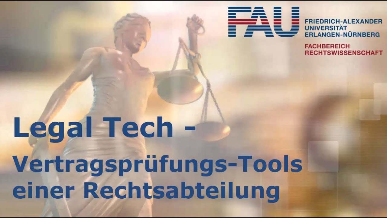Legal Tech &ndash; Vertragspr&uuml;fungs-Tools einer Rechtsabteilung