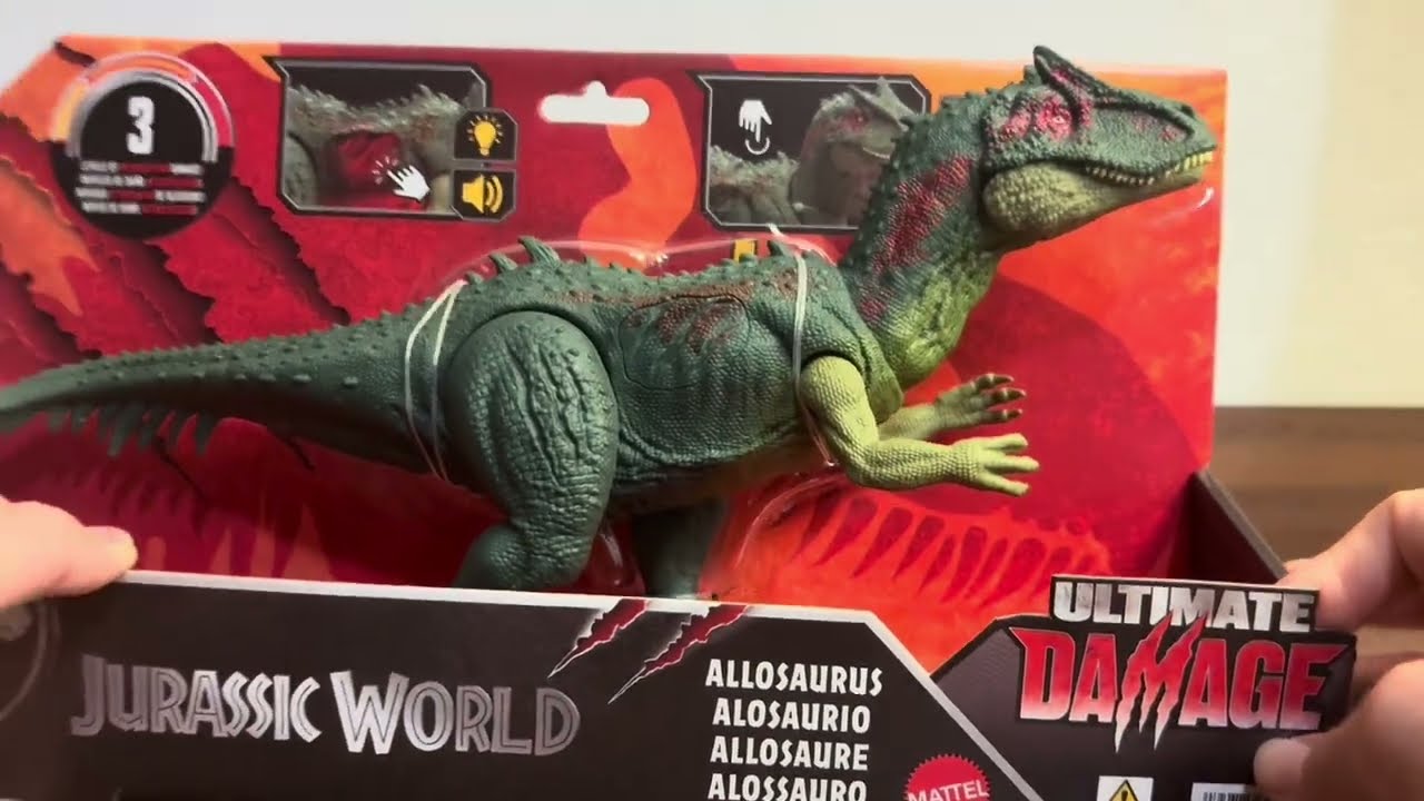 Jurassic world(ultimate damage)Allosaurus toy review 