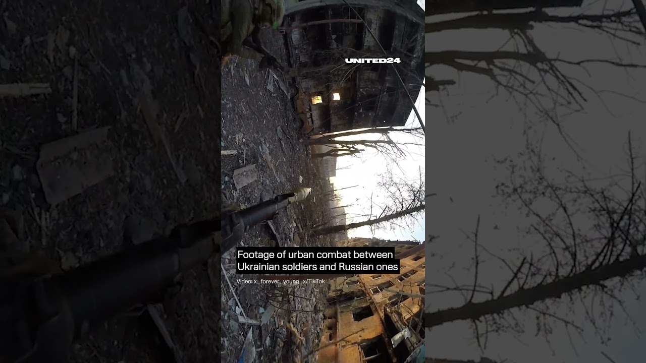 POV 🇺🇦 Ukrainian Soldier Fires RPG at Russians During Urban Combat #warinukraine #pov