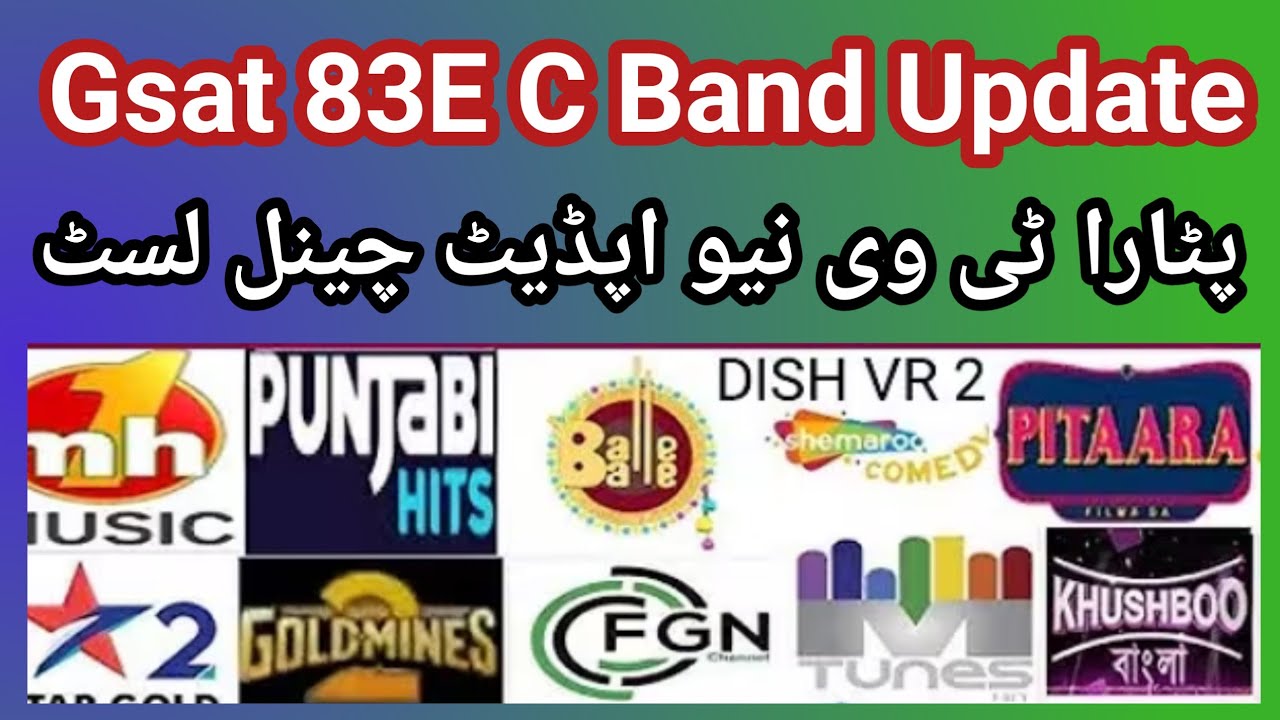 Gsat 83E Satellite//C Band New Channel Update Update// 2025