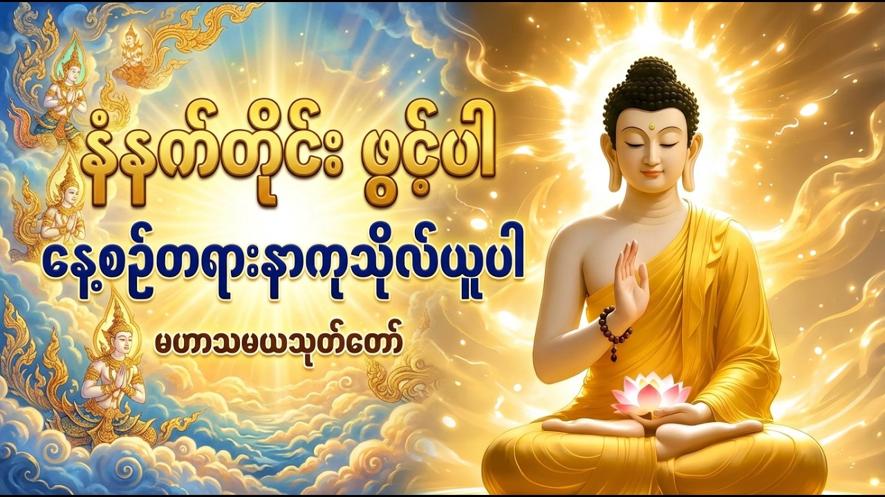 ကံပွင့် လာဘ်ပွင့် နေ့စဥ်ညတိုင်း တရားနာ၍ အိပ်စက်ကြပါကုန်လော့ #နေ့စဥ်#တရားနာ#ကံပွင့် လာဘ်ပွင့်