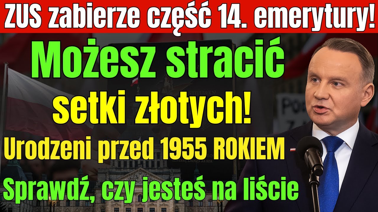 Emeryci urodzeni przed 1955 r. stracą część 14. emerytury &ndash; zobacz, czy jesteś na liście