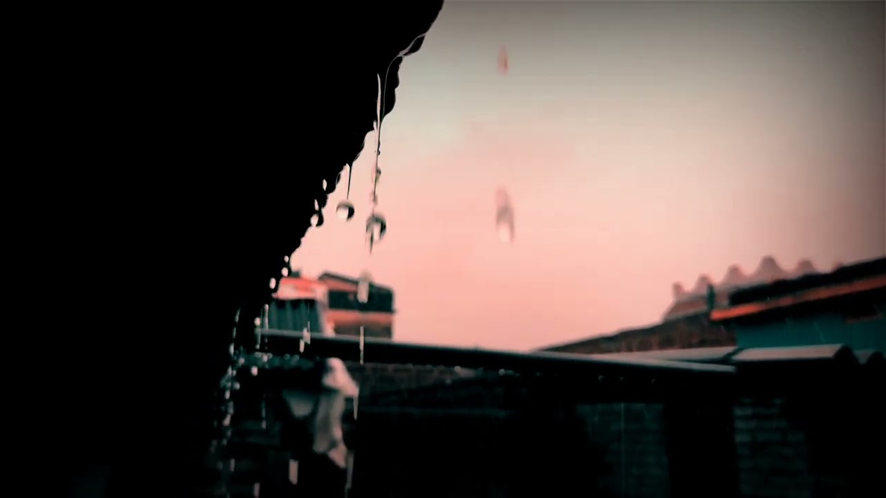 Rain with Music Heart touching WhatsApp Status.....
