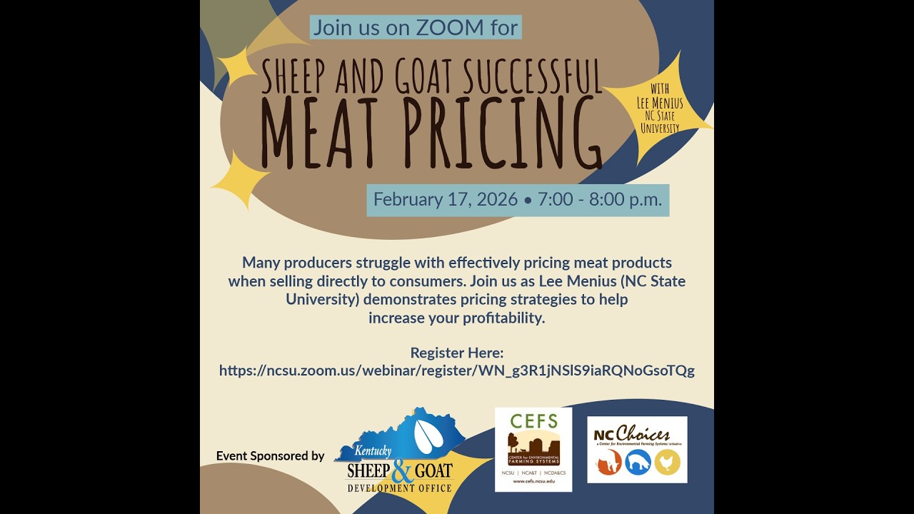 VIP Access Event Effective Lamb and Goat Meat Pricing