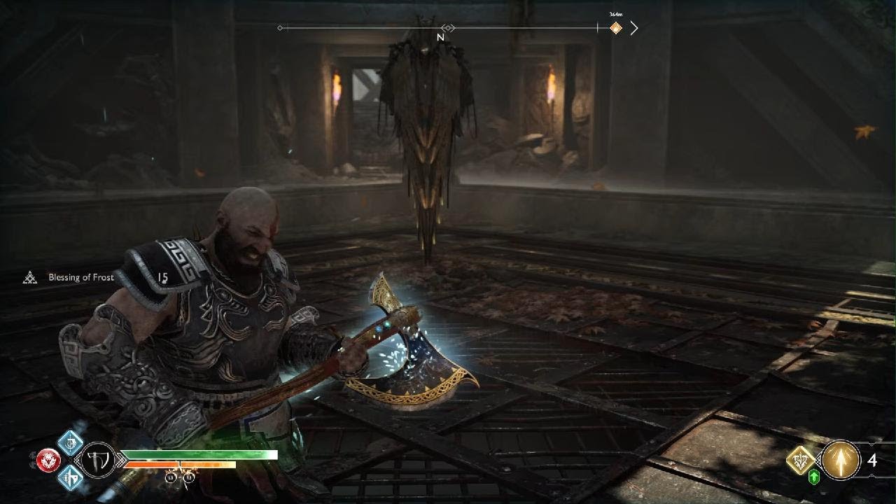 God of War defeating Valkyrie in 6 hits