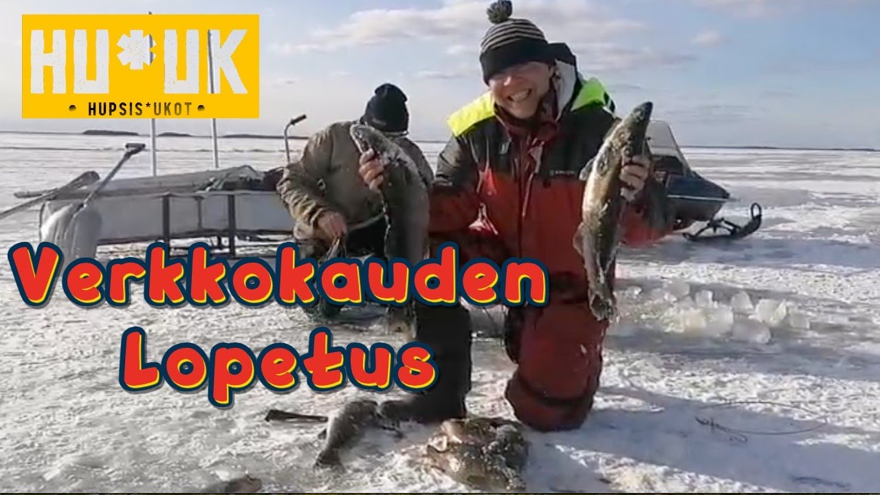Verkkokauden lopetus. Mahtisaaliilla.