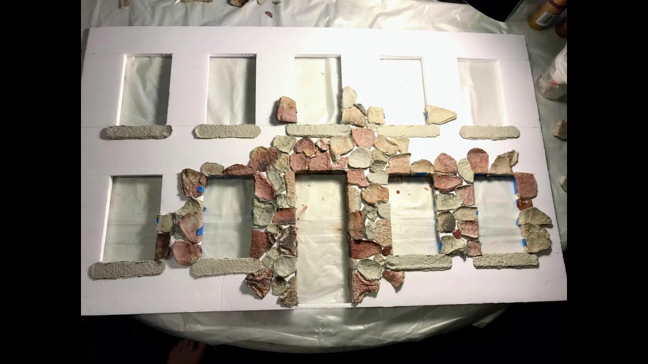 Dollar Store Dollhouse Egg Carton Stones