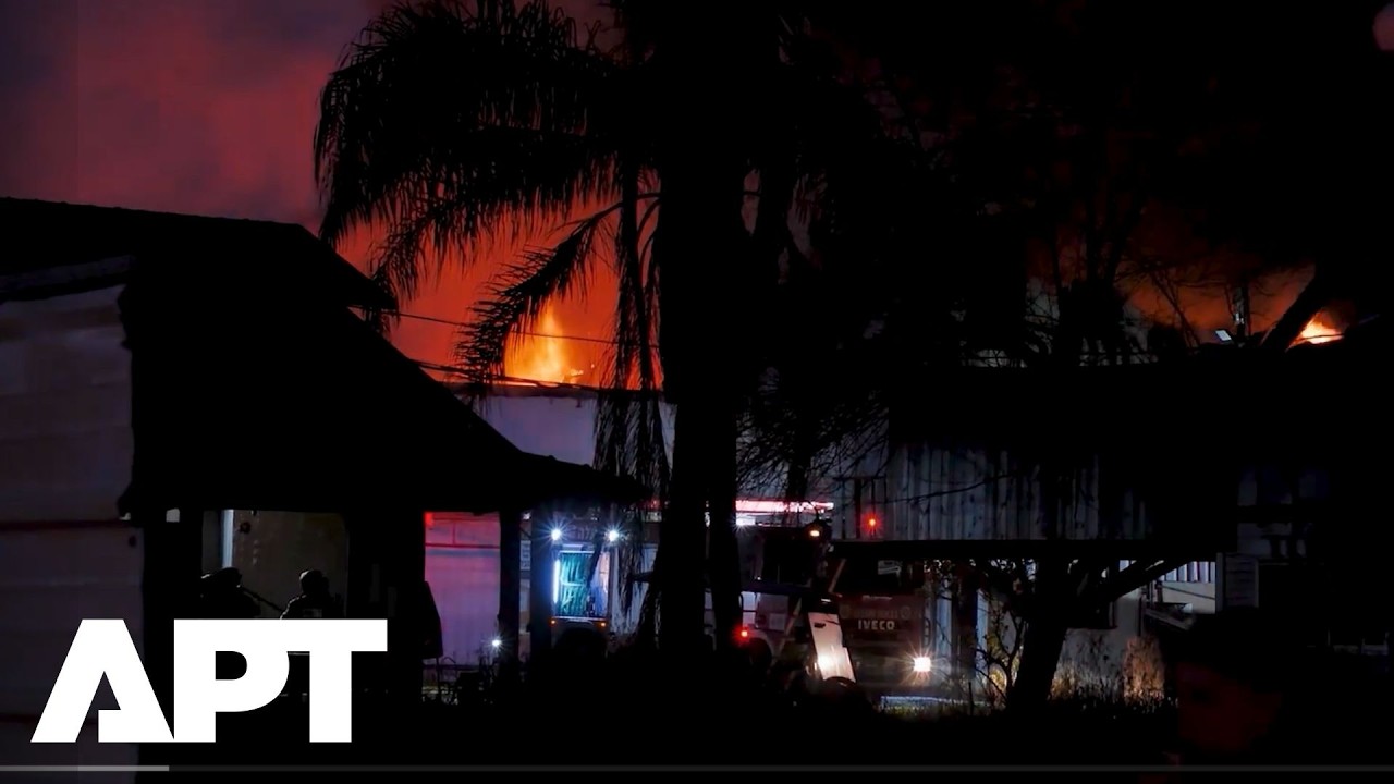 Massive Blaze Erupts In Holon After Iranian Missile Strikes Hit Central Israel | APT