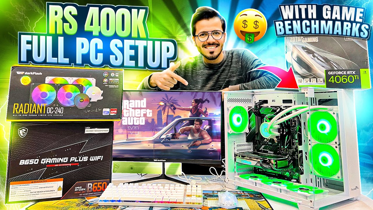 Rs 400K Full GAMING PC build Setup with Game Benchmarks !!