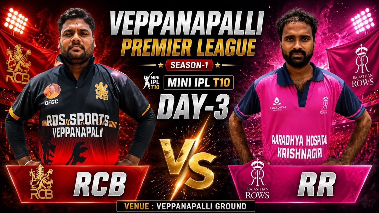 VEPPANAPALLI PREMIER LEAGUE SEASON - 1 | MINI IPL - T10 | DAY - 3 | #indianpremierleague #ipl #live