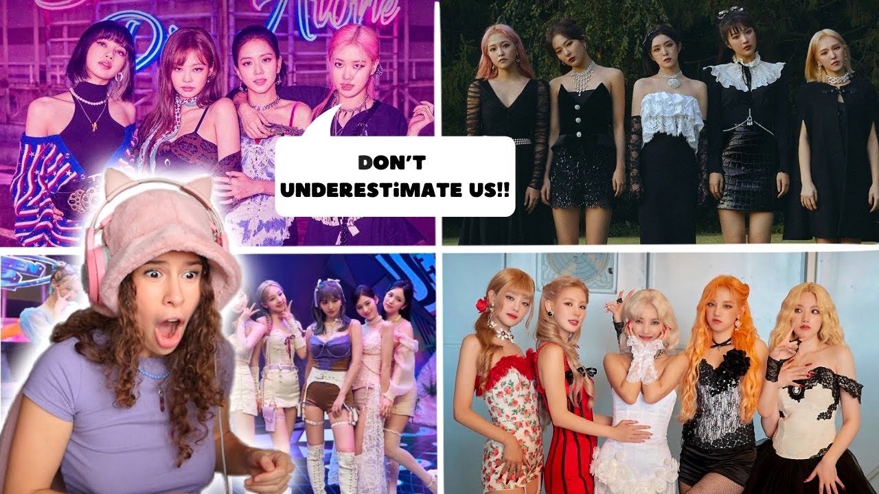 FINALLY DISCOVERING GIRL GROUPS ( BlackPink, Twice, (G)I-dle, K/DA, Red Velvet)