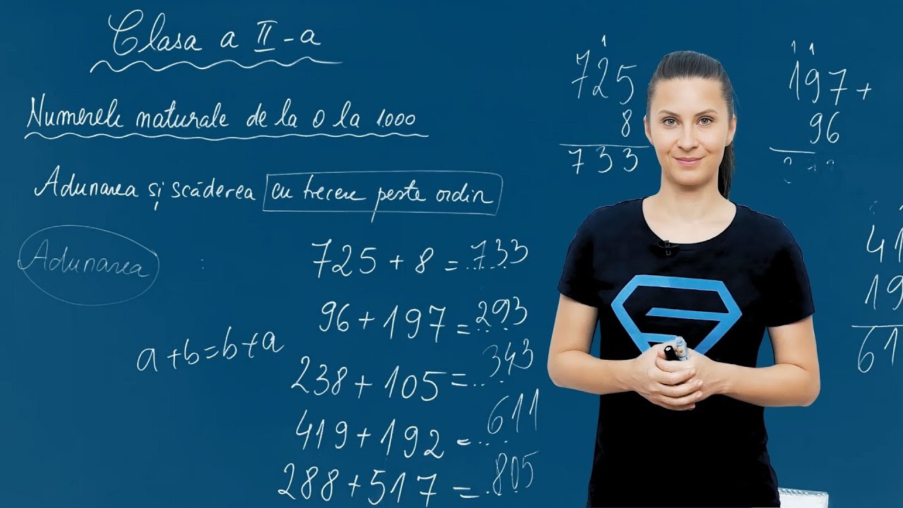 Adunarea cu trecere peste ordin - Matematica - Clasa II-a