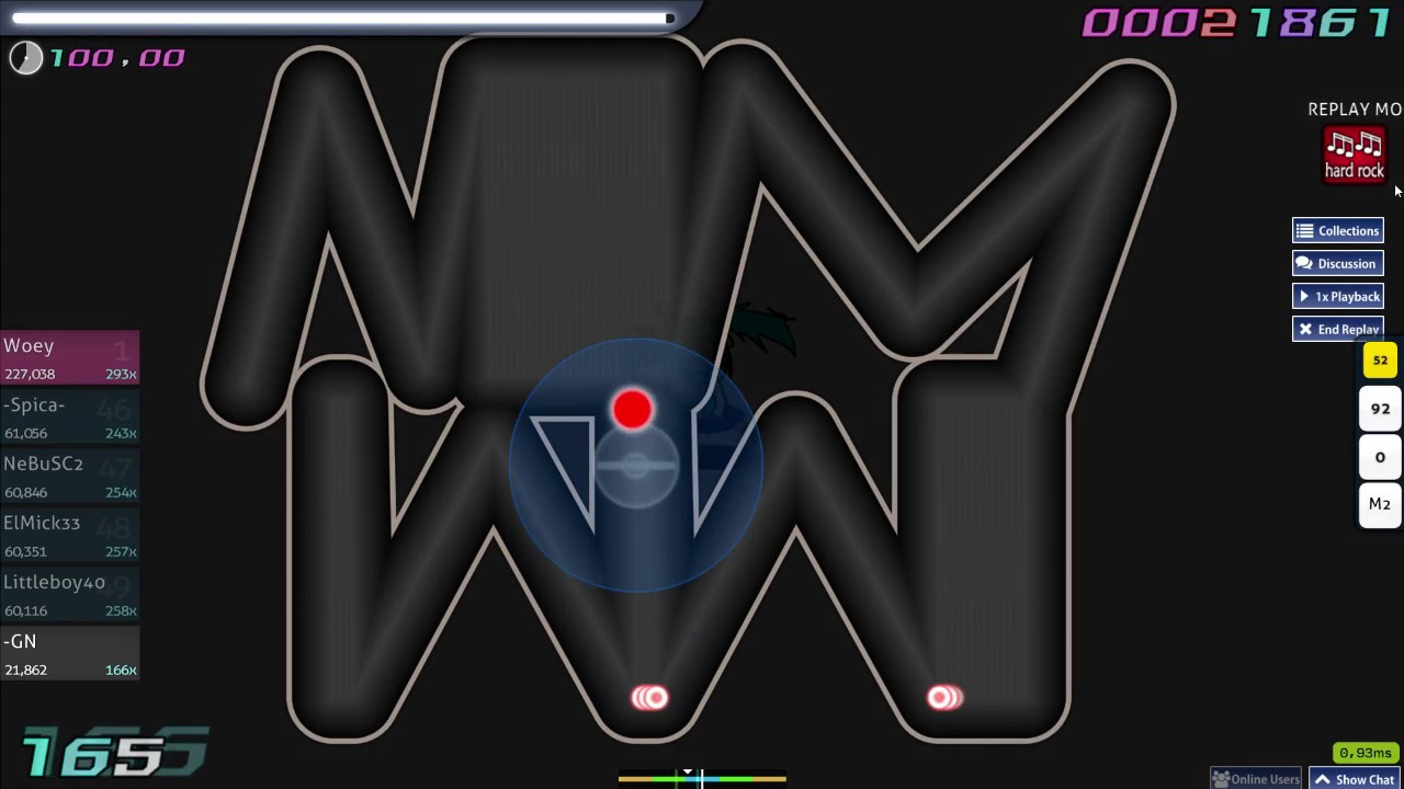 osu! - Hatsune Miku - Kouon Chu Oniki Test [Process of Photosynthesis] HR FC, 1x100 #1