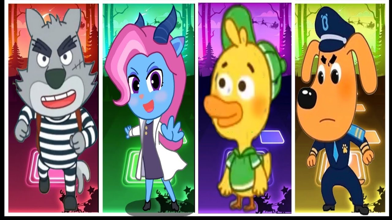 Игра Telis hop, МАЛЕНЬКИЙ ВОЛК 🆚️ ДОКТОР АНТЕЛ 🆚️ МАЛЕНЬКАЯ УТКА 🆚️ ШЕРИФ ЛАБРАДОР. Вам понравило...