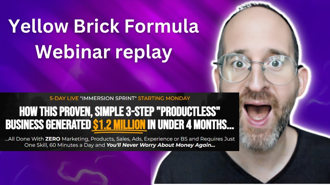 Запись вебинара Yellow Brick Formula