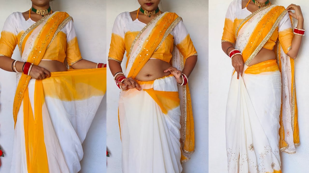 How to Drape Saree Perfectly to Look Slim & Tall for Beginners | Perfect Pleating Tutorial/saree 