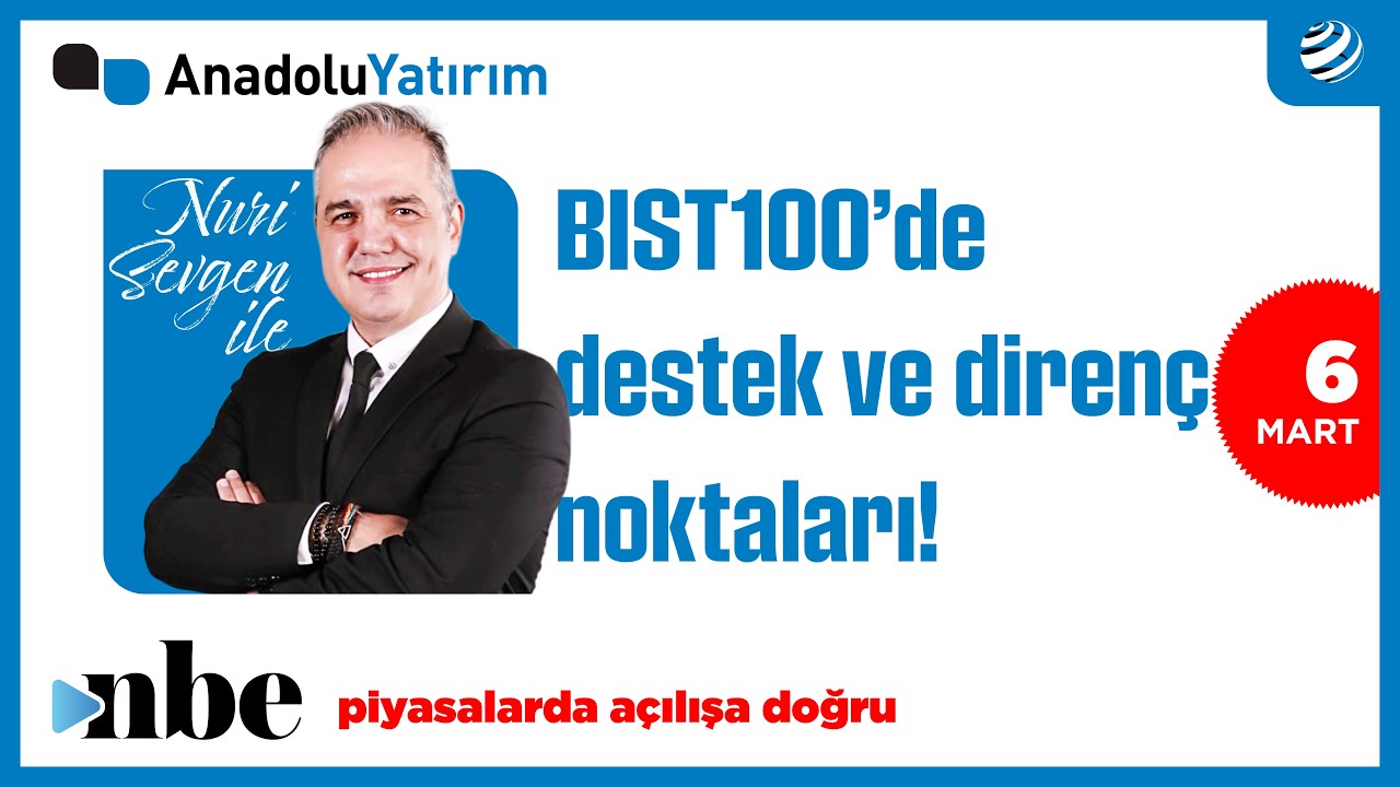 BIST100'de Destek ve Direnç Noktaları! YATIRIMCILAR BU SEVİYELERE DİKKAT! | Dr. Nuri Sevgen