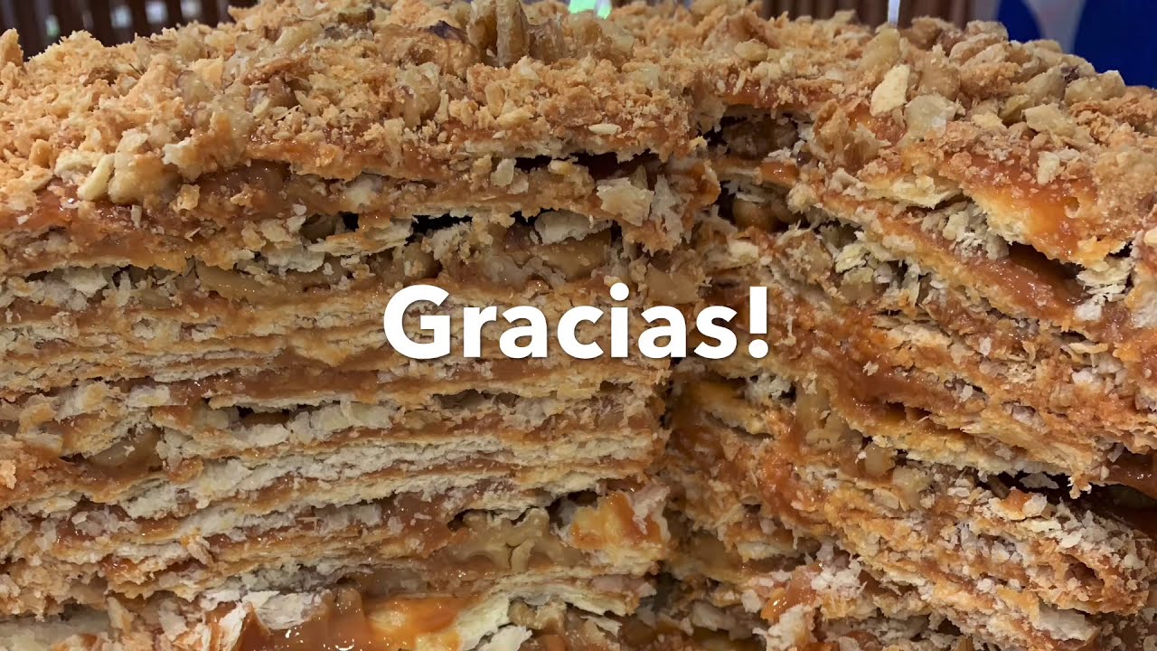 Torta de mil hojas .