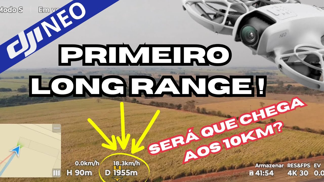 Primeiro LONG RANGE com o DJI NEO! Querem MAIS vídeos como esse? #djibrasil #djineo #dji