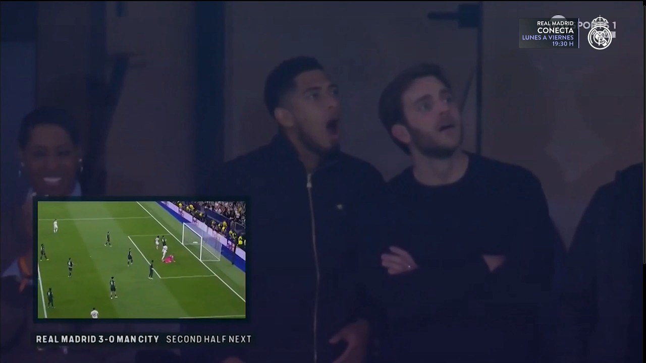 La reacción de BELLINGHAM al golazo de VALVERDE