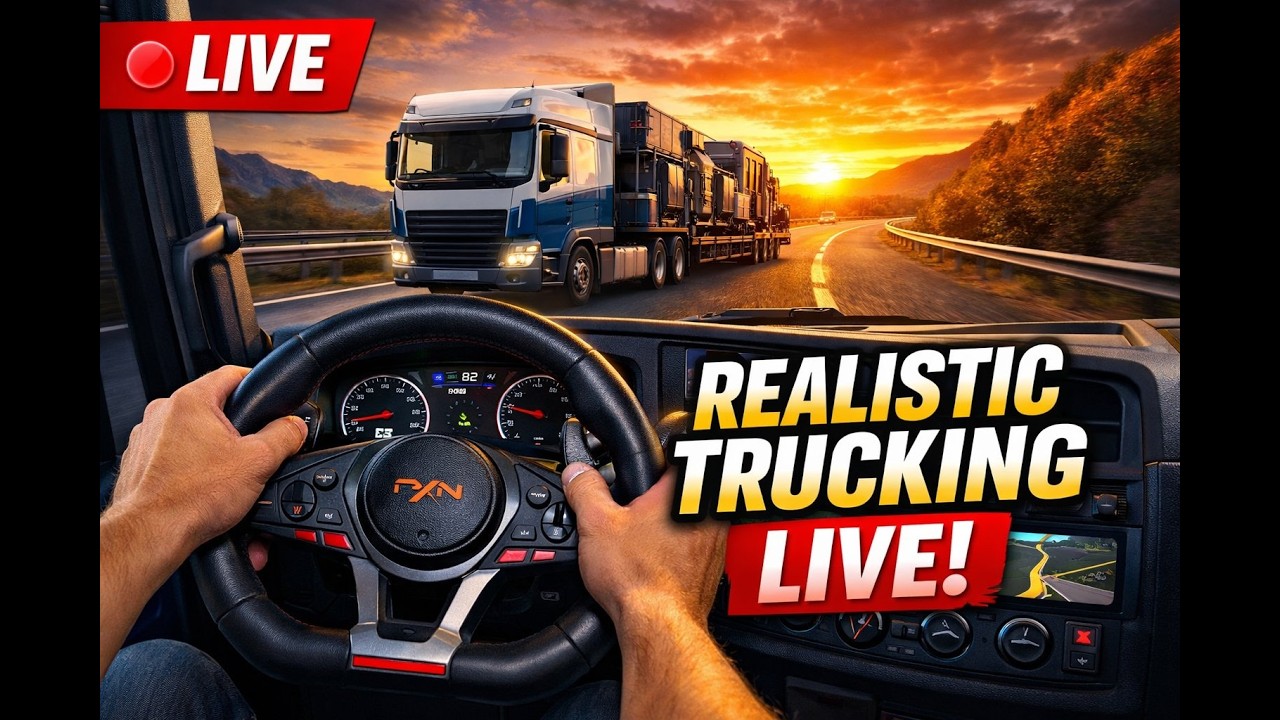 LIVE NOW 🔴 ETS2 Realistic Trucking Challenge | PXN V9 Wheel