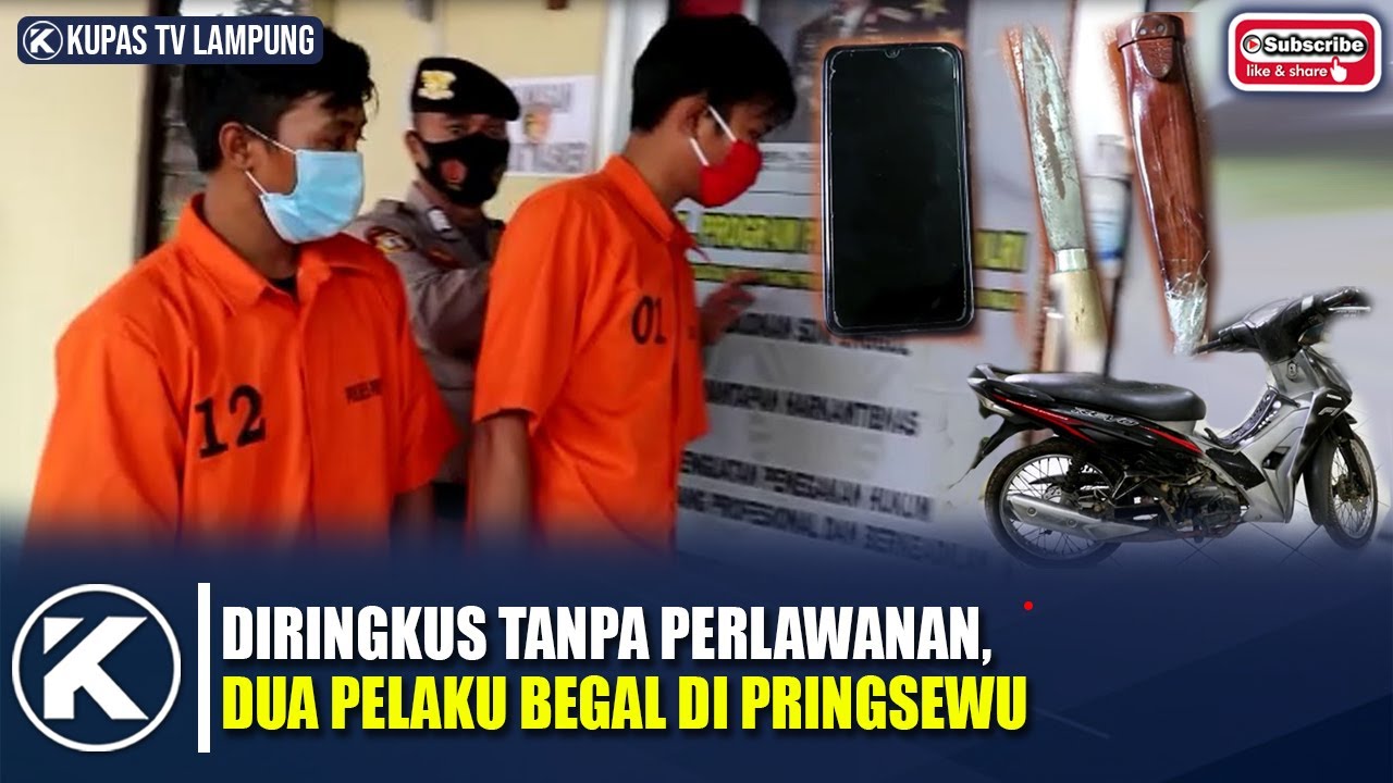 Dua Pelaku Begal Bersenjata Pisau Diringkus Tim Tekab 308