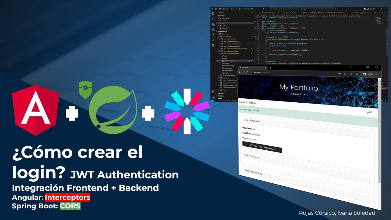 ¿Cómo crear el login? Angular + Spring Boot + JWT Authentication