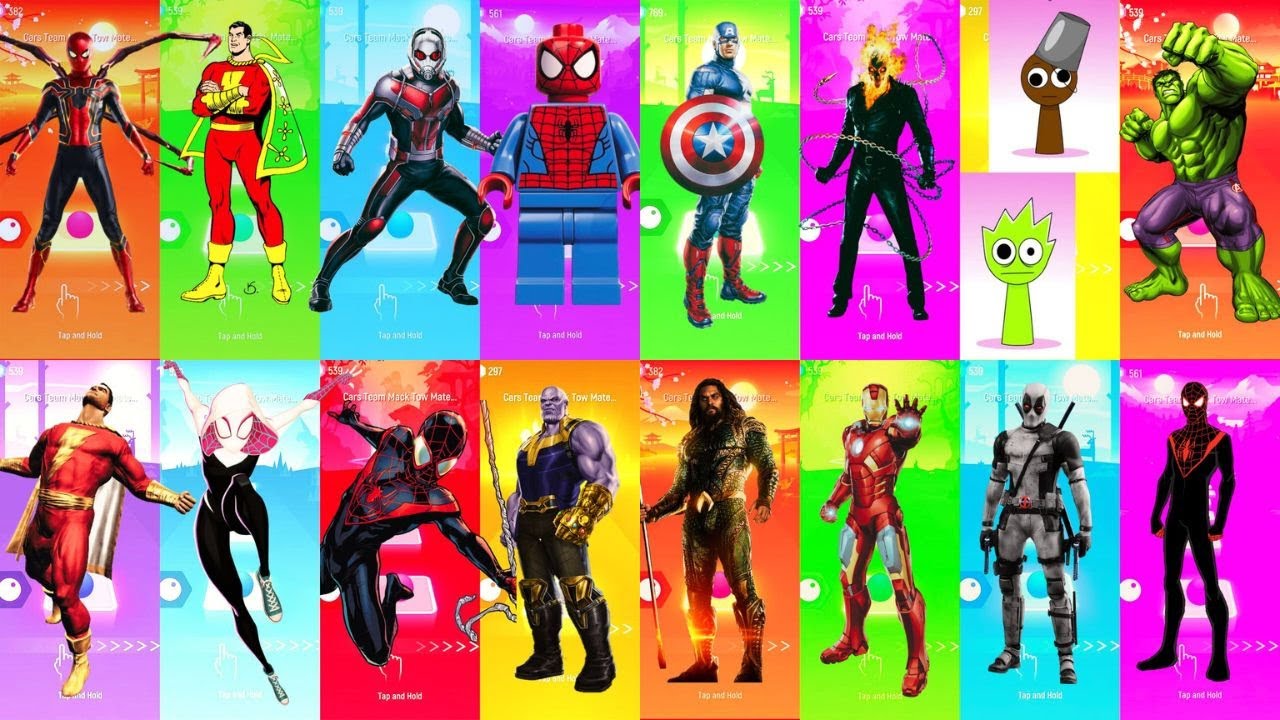 Tiles Hop: EDM Rush! Mega Mix &ndash; Ultimate Superhero Rhythm Battle ⚡🔥