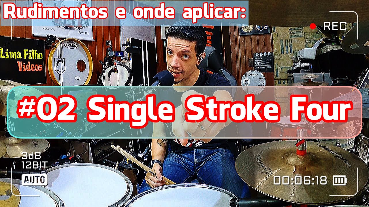 Rudimentos e onde aplicar: #02 SINGLE STROKE FOUR