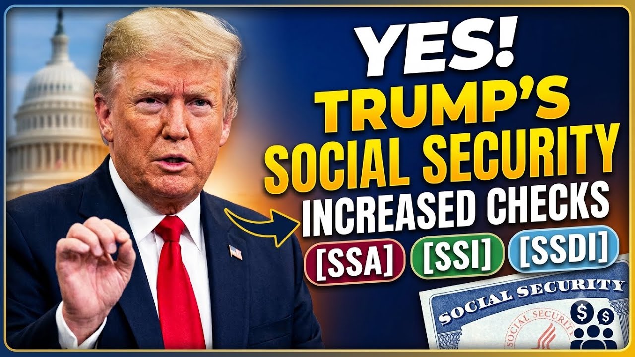 ДА! Увеличенные чеки социального обеспечения при Трампе | Выплаты SSA, SSI, SSDI