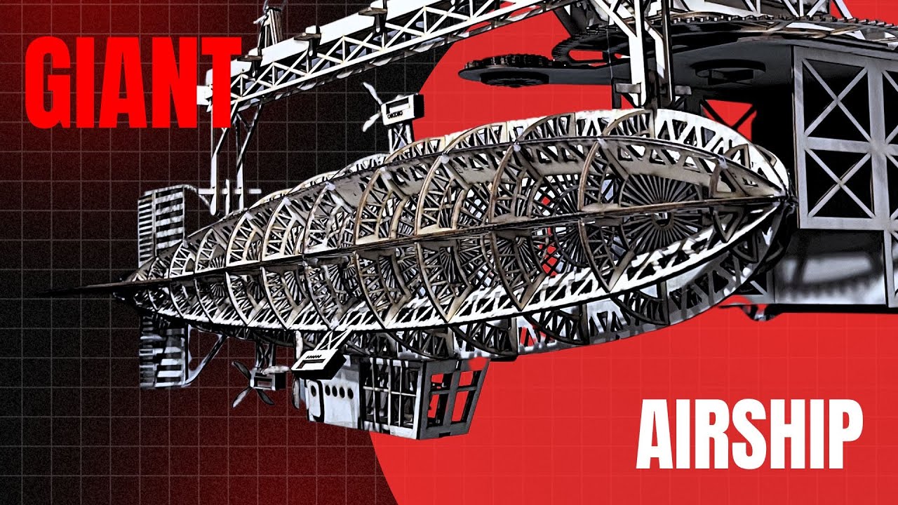 Laser Cut Airship – Step-by-Step Wooden Model Build