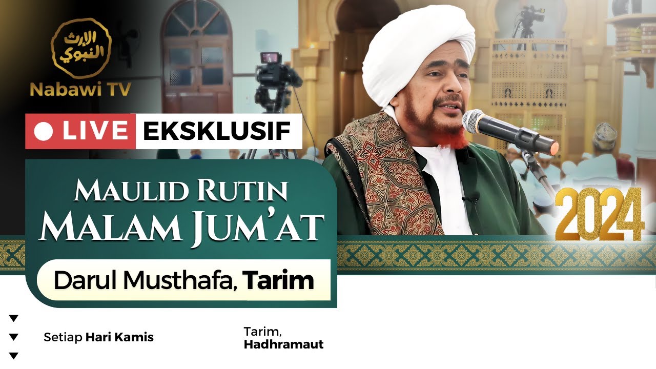 🔴LIVE Maulid Rutin Darul Musthofa, Tarim bersama al-Habib Umar bin Hafidz 2025 | Nabawi TV