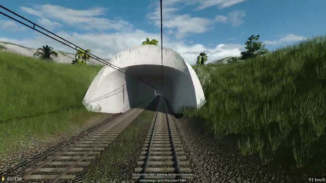TPF 2 Führerstandsmitfahrt mit Durchsagen S Bahnlinie 3 (S3)