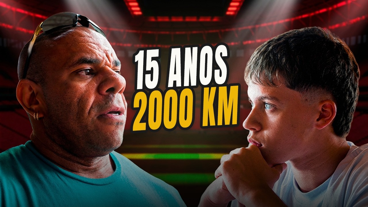 Ele tem 15 anos e cruzou o Brasil para treinar comigo