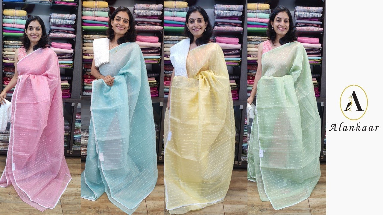 ALANKAAR BOUTIQUE /Budget-friendly Crispy Georgette Sarees/ Whatsapp : 919746326239 / Sequence :302