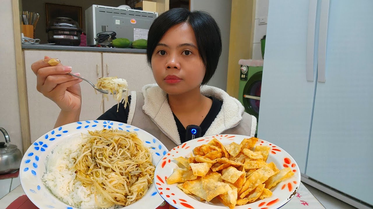 PANGSIT GORENG + OSENG KECAMBAHH BUAT MAKAN SIANG ‼️