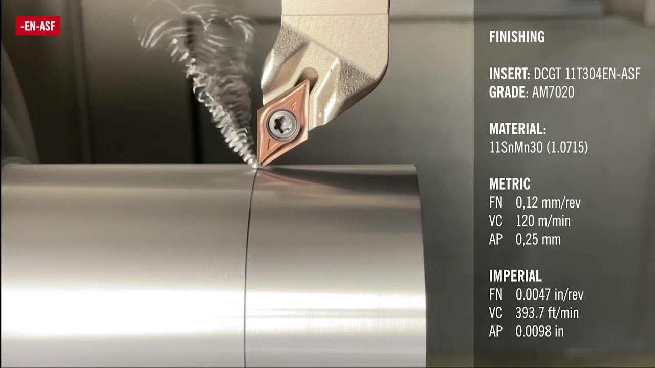 Finishing with high positive indexable inserts | Schlichten mit Hochpositiven Wendeschneidplatten