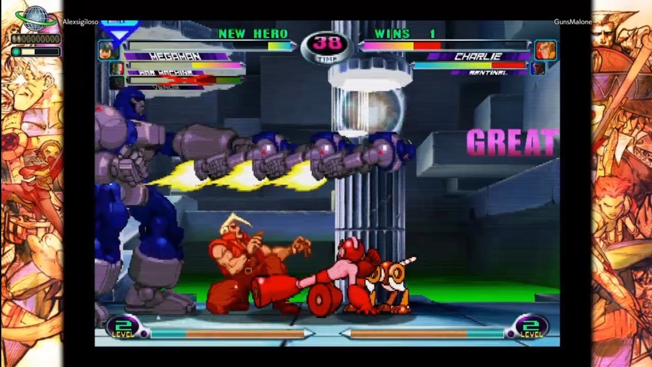 Marvel Vs Capcom 2 Megaman All out to Attack