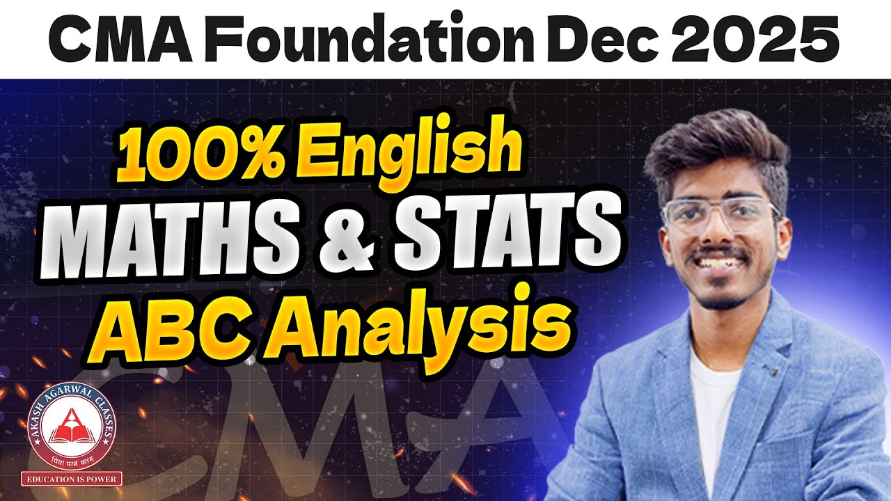 CMA Foundation Dec 2025 &ndash; Maths ABC Analysis Explained in English