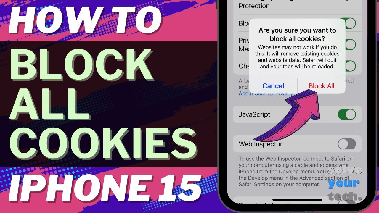 How to Block All Cookies on iPhone 15