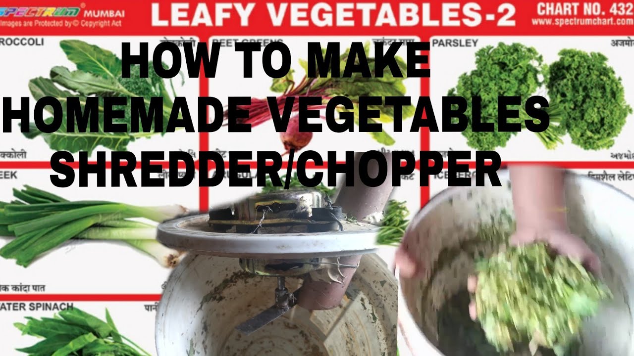 HOW TO MAKE HOMEMADE (DIY) VEGETABLES SHREDDER/CHOPPER from old washing machine