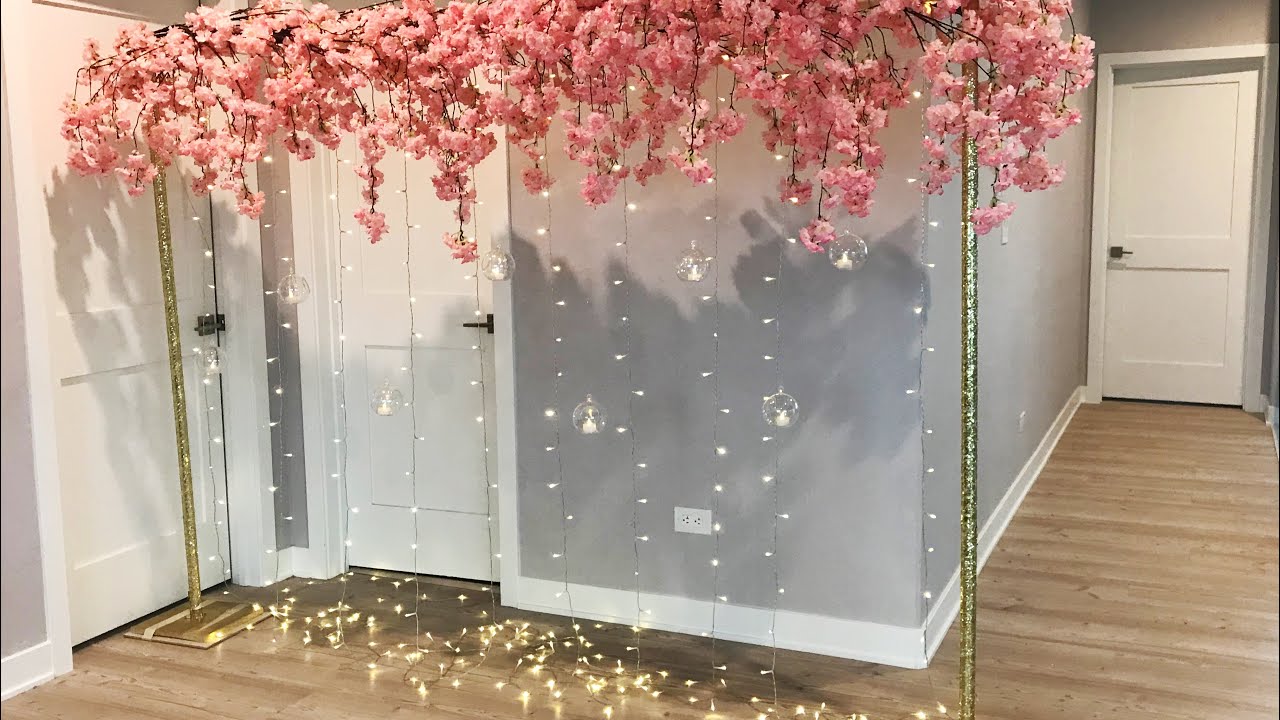 Diy- Cherry blossom Backdrop Diy-